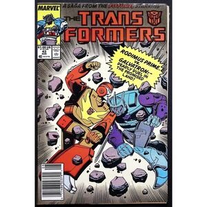Vintage Marvel Transformers‎ Comic Book #43 Newsstand Prime vs Galvatron 1980s